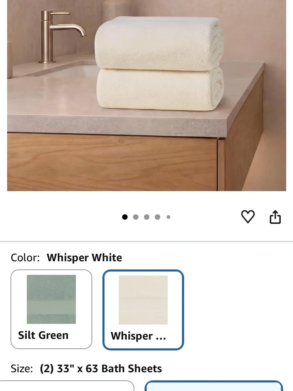 NIP - French Connection set of two 100% Turkish Cotton Bath Sheet 33”x63”